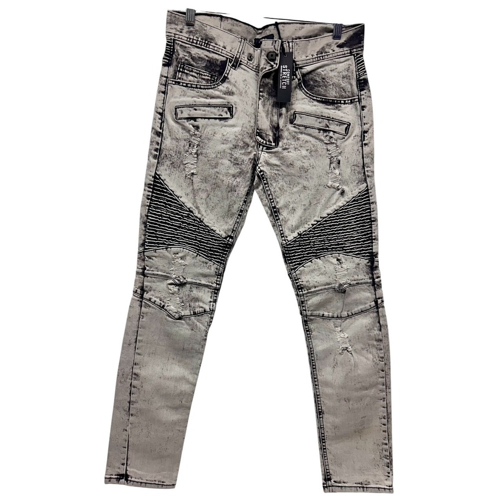 Kayden K Men's Skinny Jeans Comfort Stretch 30 Distressed‎ Denim Pants $110 MSRP